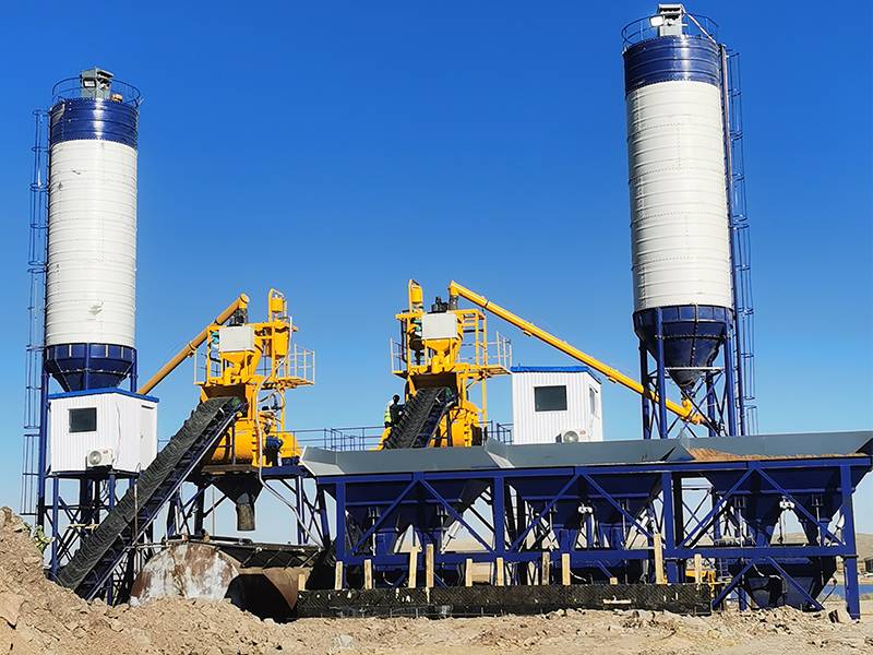 2HZS90 Concrete Plant in Kazakhstan