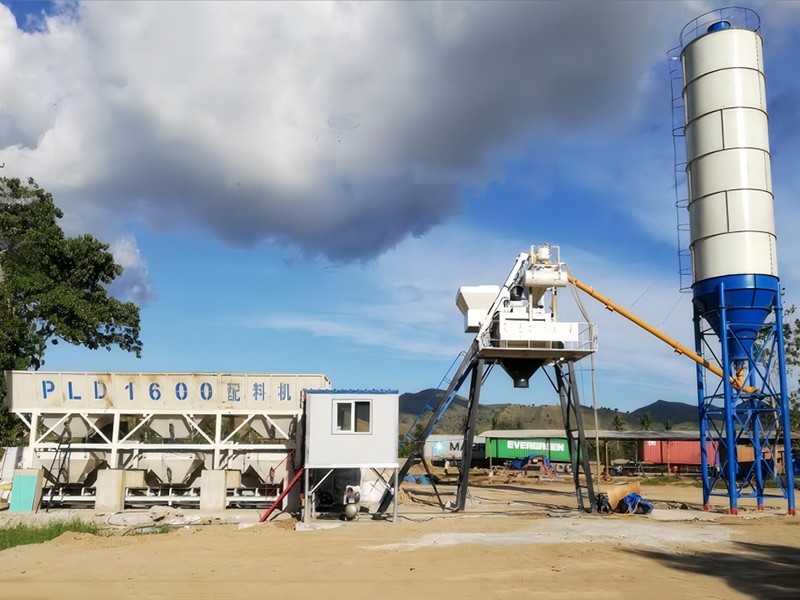 HZS50 Concrete Plant in Cambodia