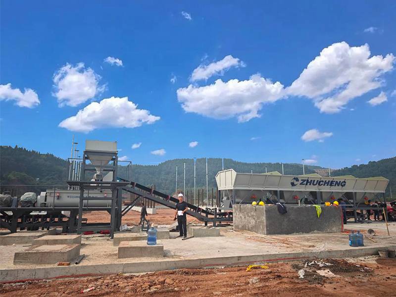 WBZ500 Stabilized Soil Mixing Station in Kazakhstan